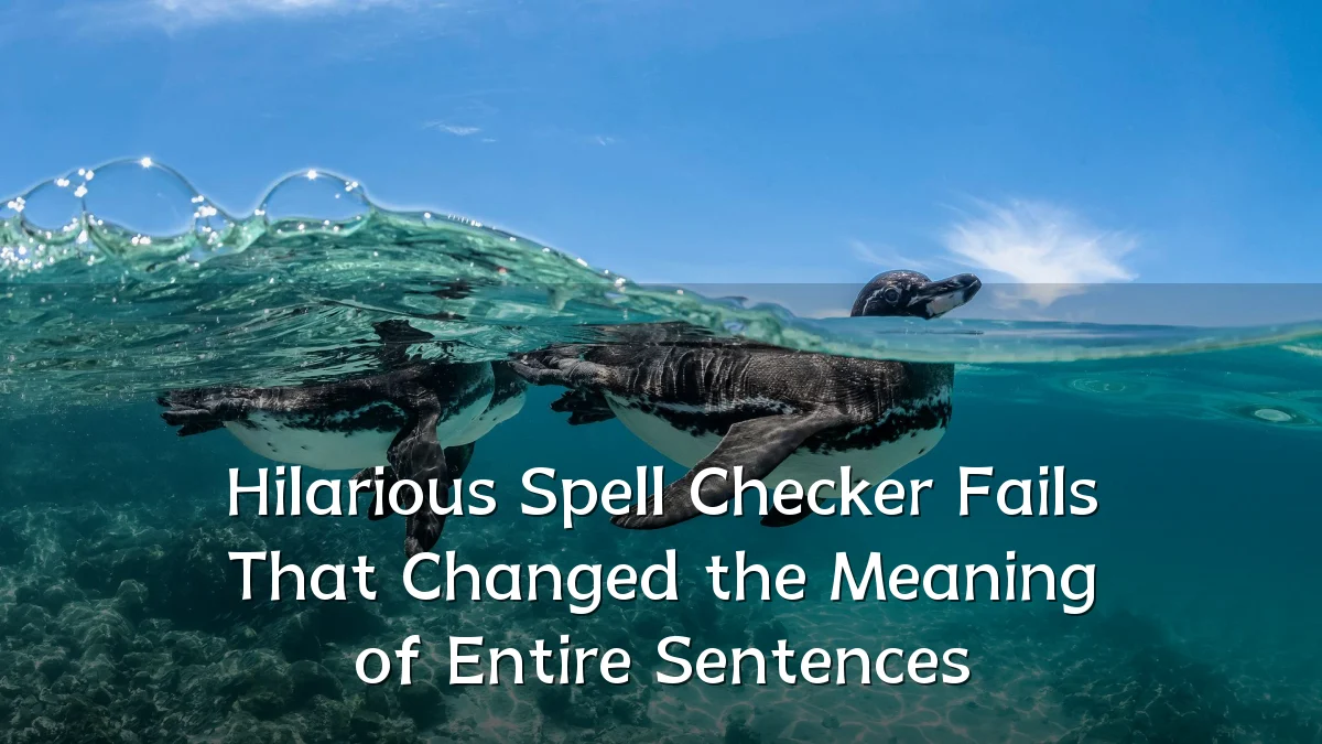 Hilarious Spell Checker Fails That Changed the Meaning of Entire Sentences