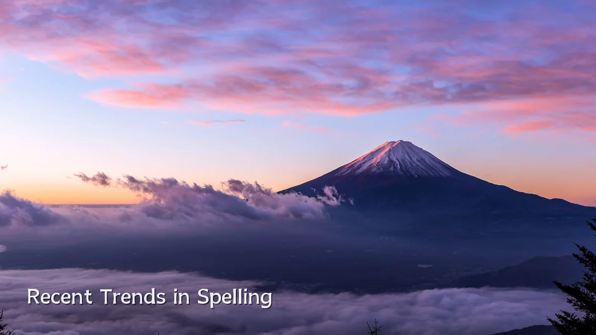 Recent Trends in Spelling