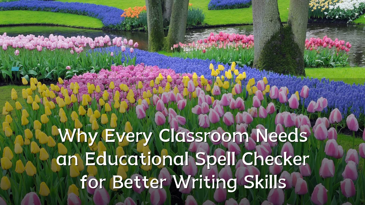 Why Every Classroom Needs an Educational Spell Checker for Better Writing Skills