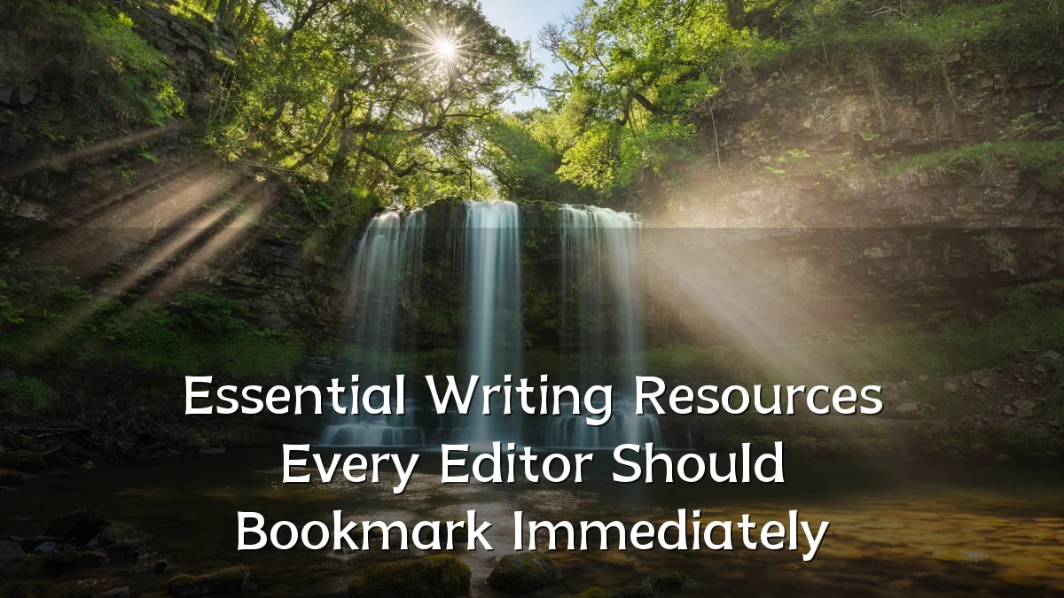 Essential Writing Resources Every Editor Should Bookmark Immediately