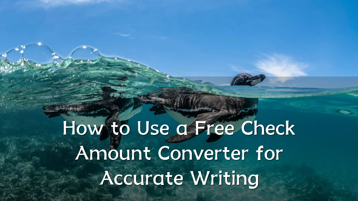 How to Use a Free Check Amount Converter for Accurate Writing
