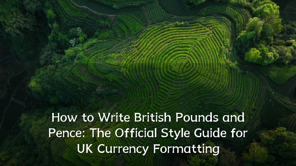 How to Write British Pounds and Pence: The Official Style Guide for UK Currency Formatting