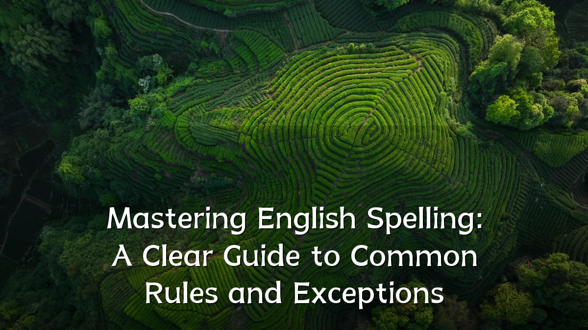 Mastering English Spelling: A Clear Guide to Common Rules and Exceptions
