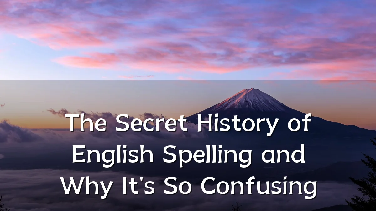 The Secret History of English Spelling and Why It's So Confusing