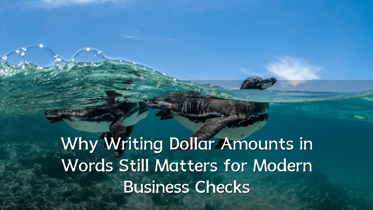 Why Writing Dollar Amounts in Words Still Matters for Modern Business Checks